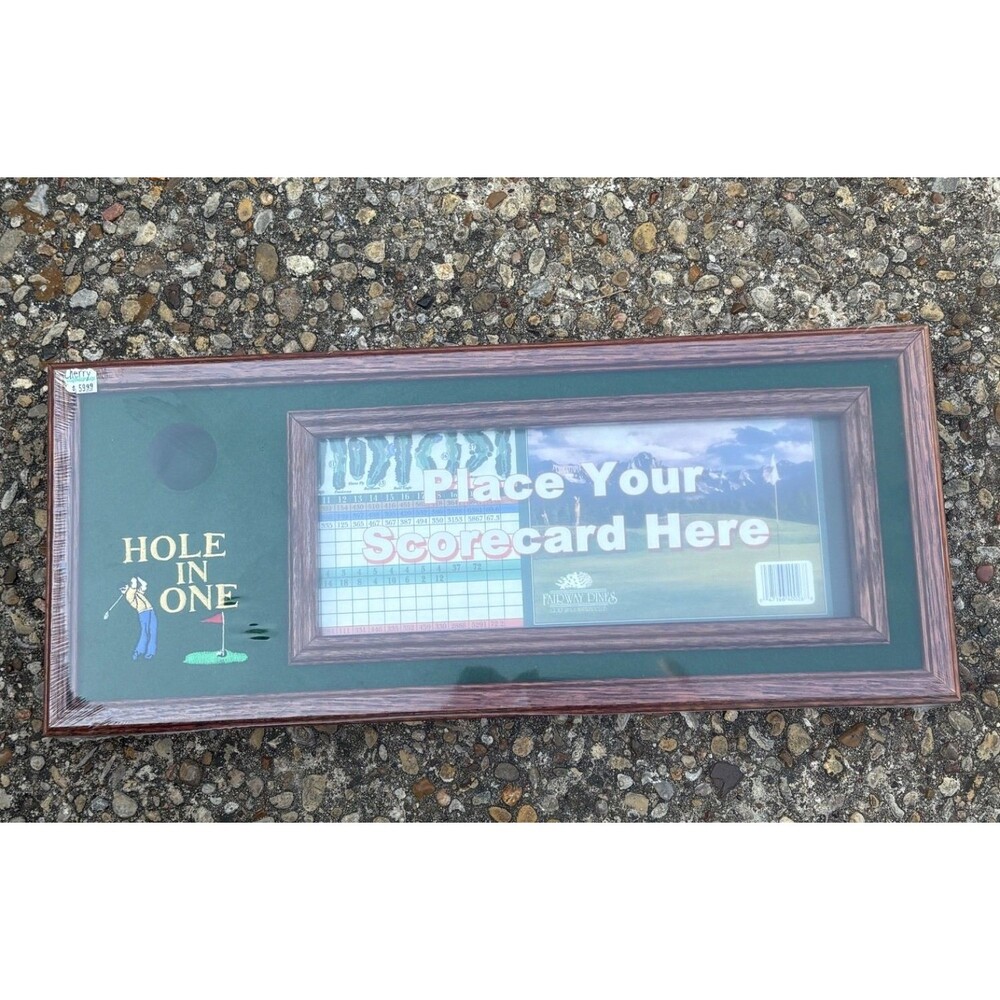 New Century Displays Fairway Pines Golf Hole In One Scorecard Frame 21.5x10.5